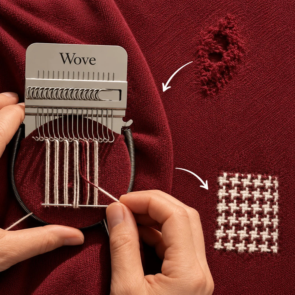Darning Loom – Mend Holes in Clothes in 15 Minutes