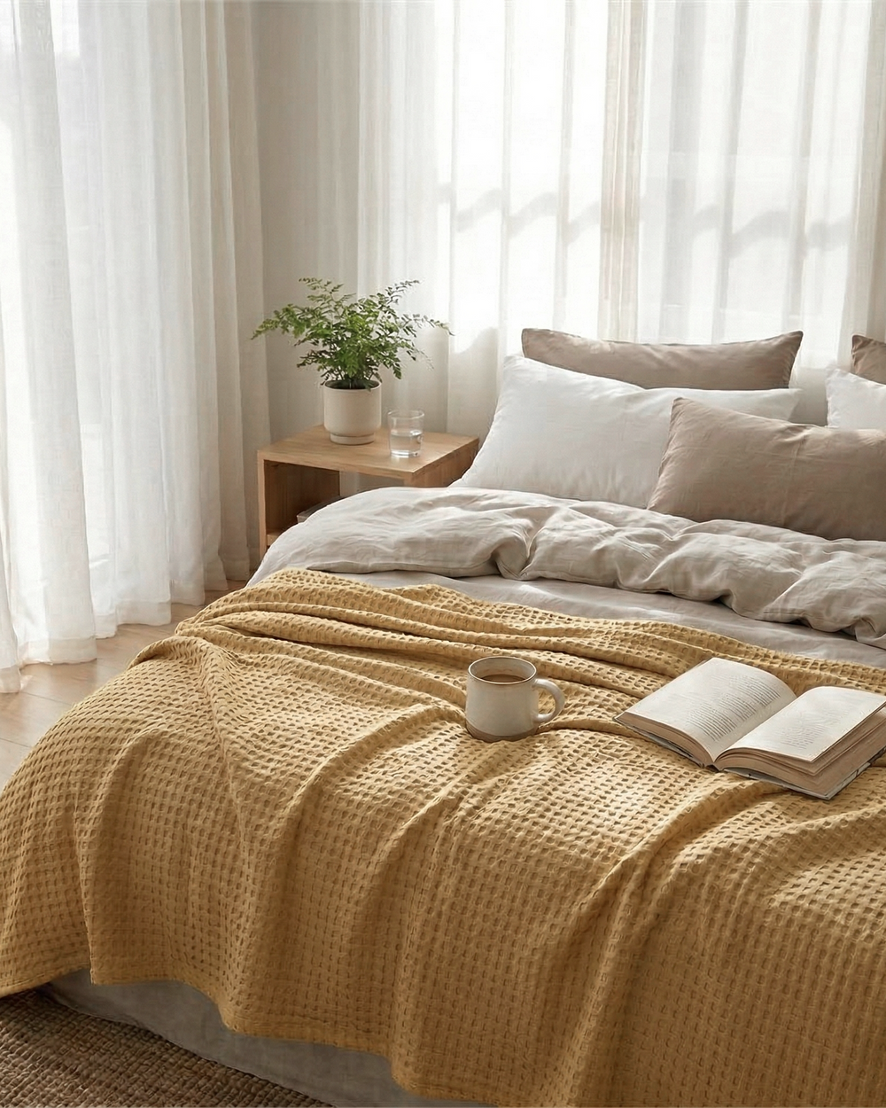 Waffle Throw – 100% Cotton
