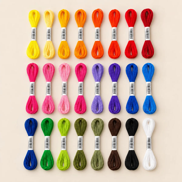 Embroidery Thread – 24 Colours