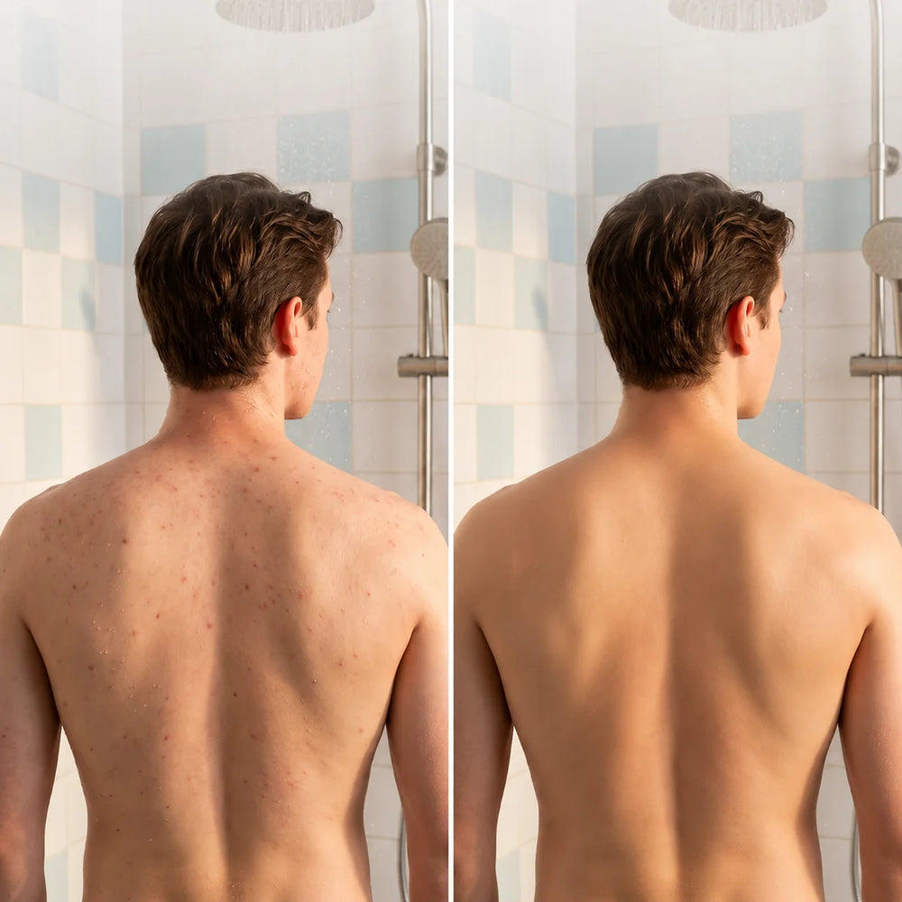 Exfoliating Shower Towel – Bamboo & Charcoal