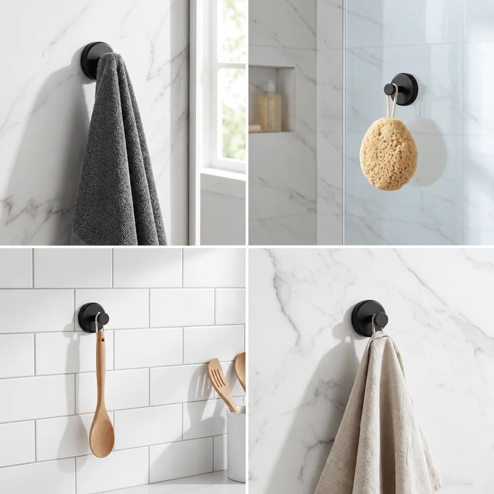 Suction Hooks with Twist & Lock – no drilling