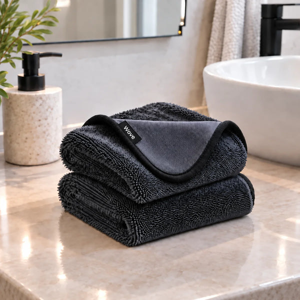 Microfibre Drying Cloth – Streak-Free on Limescale and Water Marks