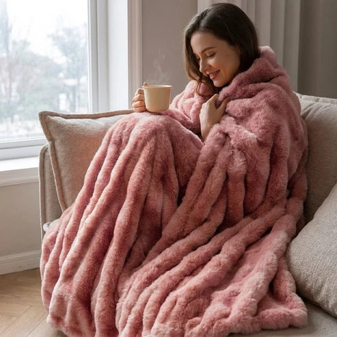 Cloud Throw in Faux Fur – Double-Layered and Extra Warm