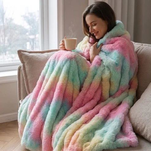 Cloud Throw in Faux Fur – Double-Layered and Extra Warm