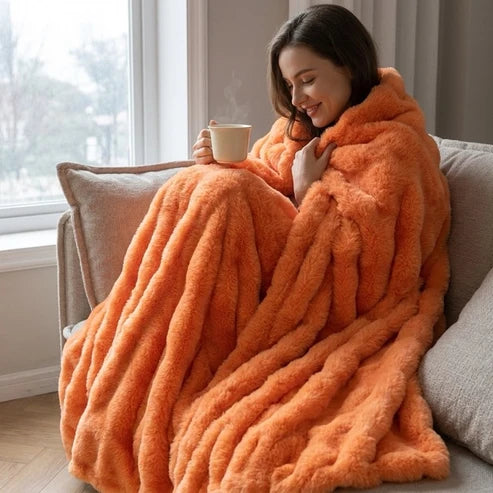 Cloud Throw in Faux Fur – Double-Layered and Extra Warm