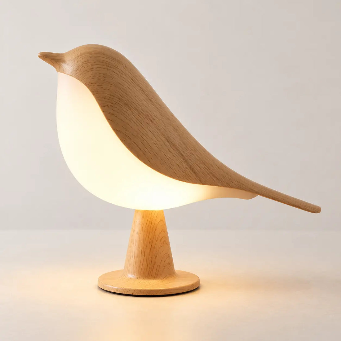 Svala bird lamp in light wood